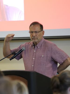 Duxler addressing 2026 MSW graduates