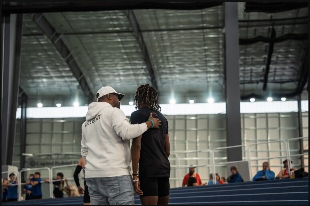 Young Jr supports a track & field athlete at a former university.