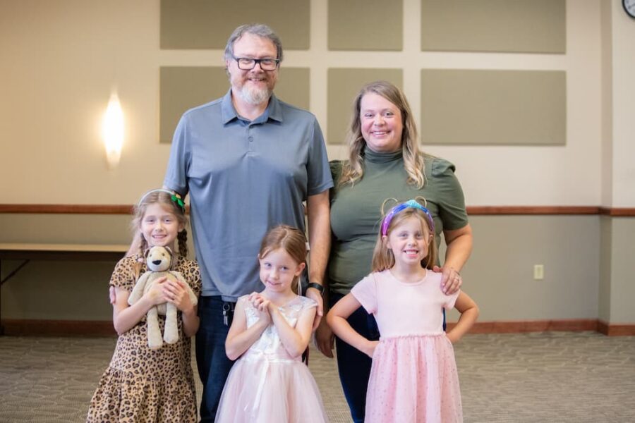 Sanny's family surprised him in attendance at the Staff and Teaching Excellence Awards ceremony at Newman.