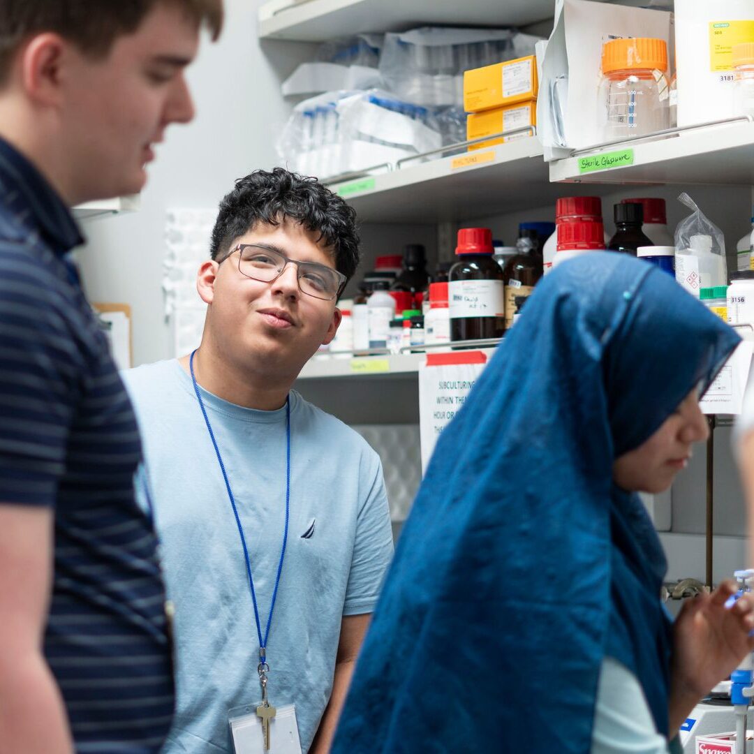 Students worked with Newman faculty during ISSP.