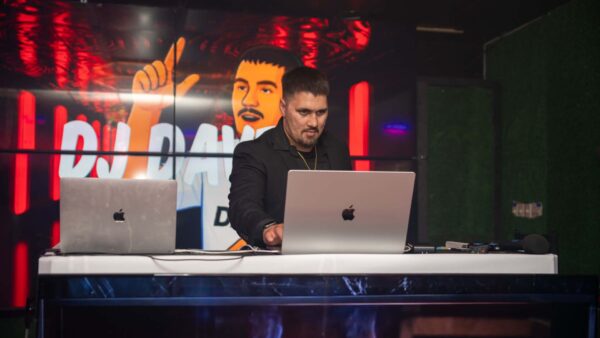 Akao is not only known on campus as "Coach Dave," but also "DJ Dave."