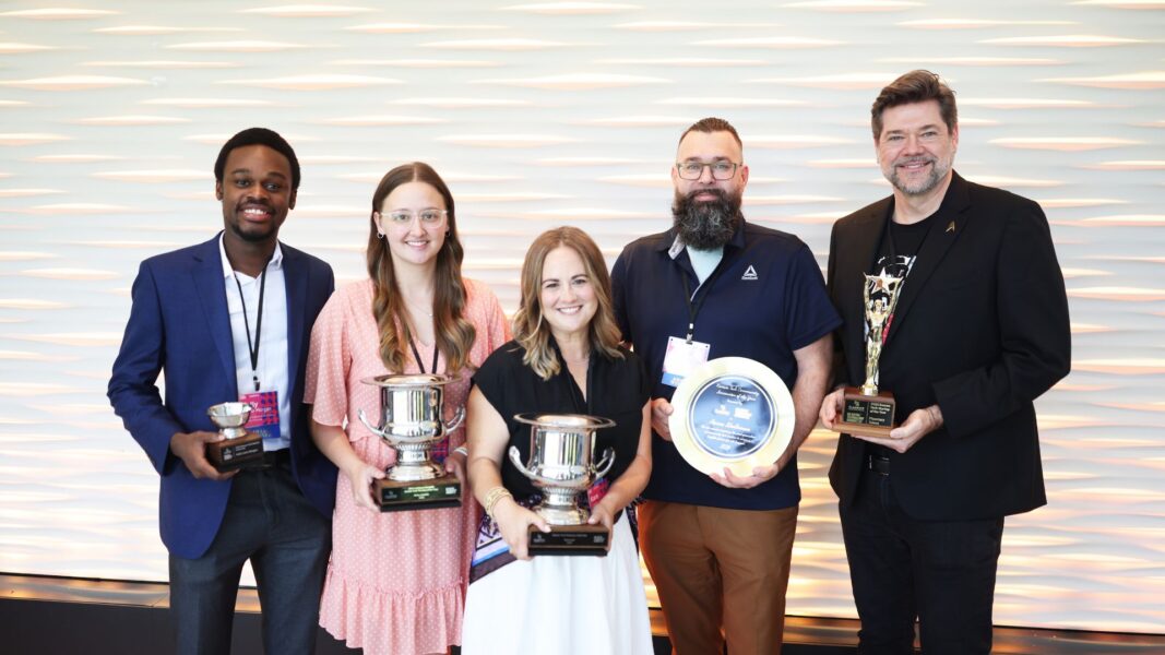 (Left) Kelly Lotsu-Morgan with fellow Ad Astra Technology award winners.