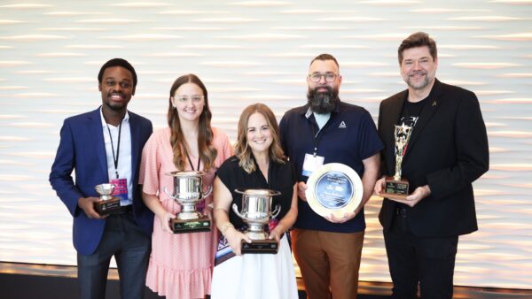 (Left) Kelly Lotsu-Morgan with fellow Ad Astra Technology award winners.