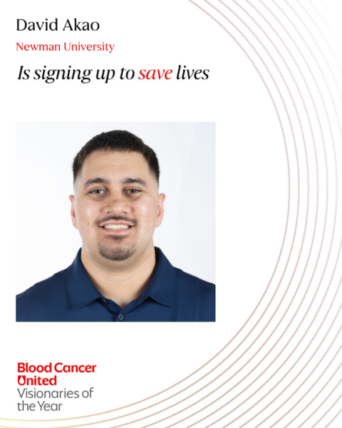 Akao participated in Blood Cancer United's Visionary of the Year campaign.