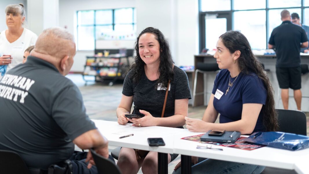 Incoming students also connected with Director of Campus Security, Carlos Atondo.
