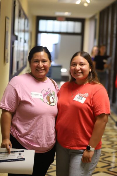 (From left to right) Fernandez and Martinez-Fernandez
